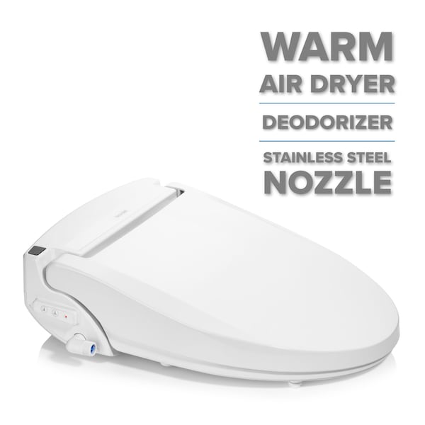 Swash Select DR802 Bidet Seat with Warm Air Dryer and Deodorizer, Round White